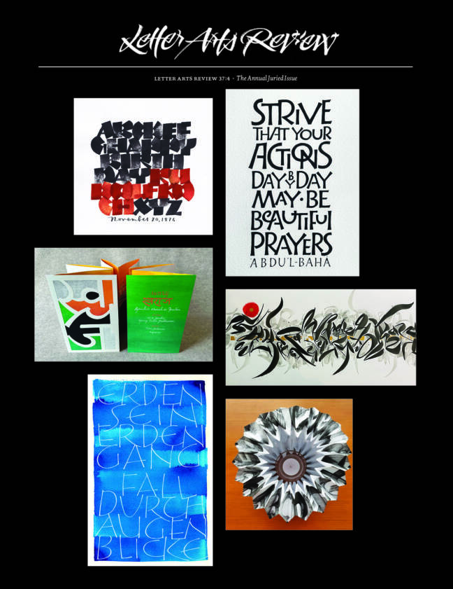 Letter Arts Review -  USA 2024 ANNUAL JURIED EDITION (37.4) SINGLE ISSUE  INCLUDES SHIPPING